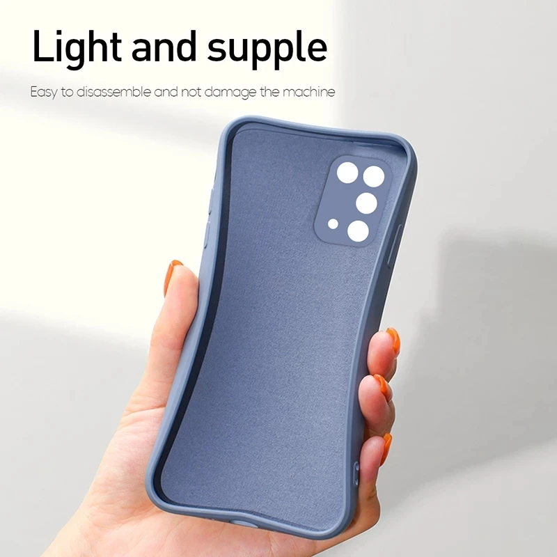 Luxury Original Square Soft Liquid Silicone Phone Case For Samsung Galaxy S21 Ultra S20 FE S10 Plus S9 S8 Note 20 10 9 8 Cover