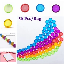 50 шт. 18 мм/24 мм Грибное отверстие дискверные диски для ноутбуков/Планировщик красочные связывающие кольца дискверные аксессуары CX19-004-50pcs
