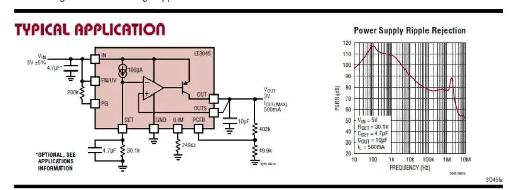 LT3045 модуль 1 А 2 а Одиночная мощность низкий уровень шума линейная Регулировка 8 в