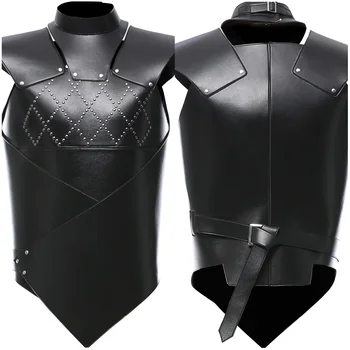 

Game of Thrones Gray Worm Leather Vest Adult Solider Armor Outfit Halloween Carnival Costumes