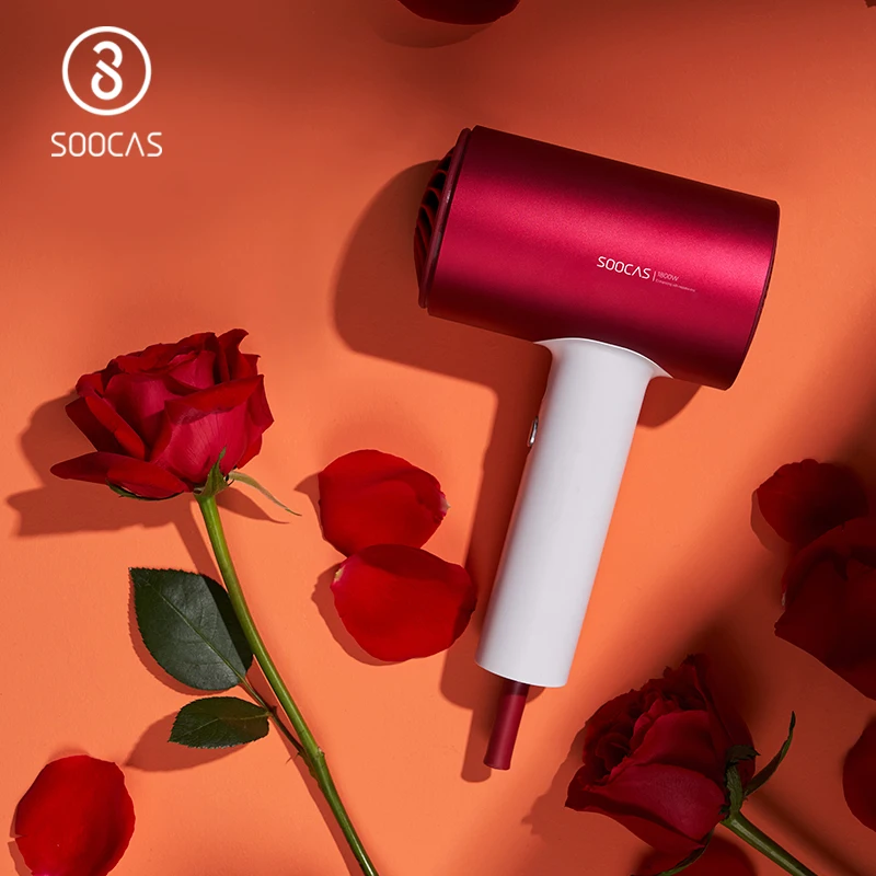 SOOCAS H5 Upgraded Anion Hair Dryer  1800W Professional Blow Dryer Aluminum Alloy Powerful Quickly Dry Electric Dryer