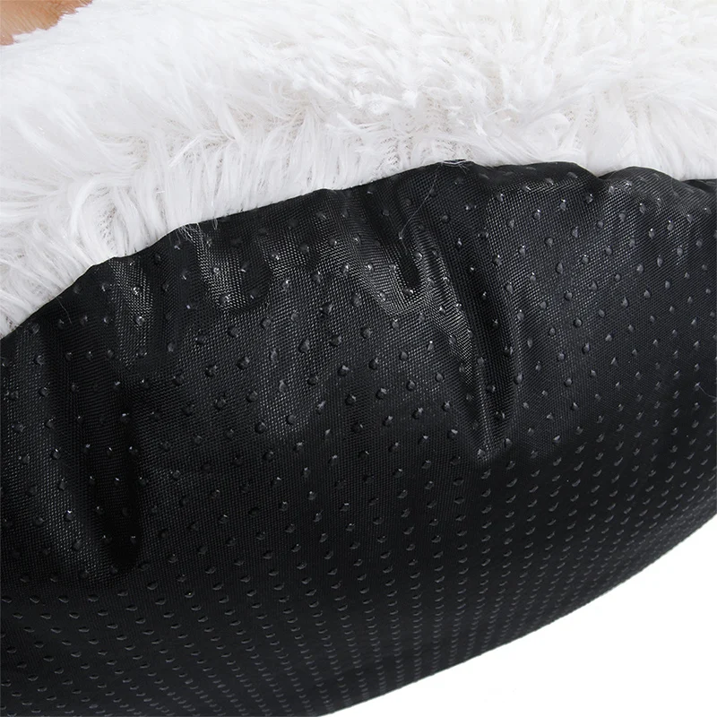 Dog wool coat round pet bed sun cushion for large medium dogs and cats nest winter dog kennel