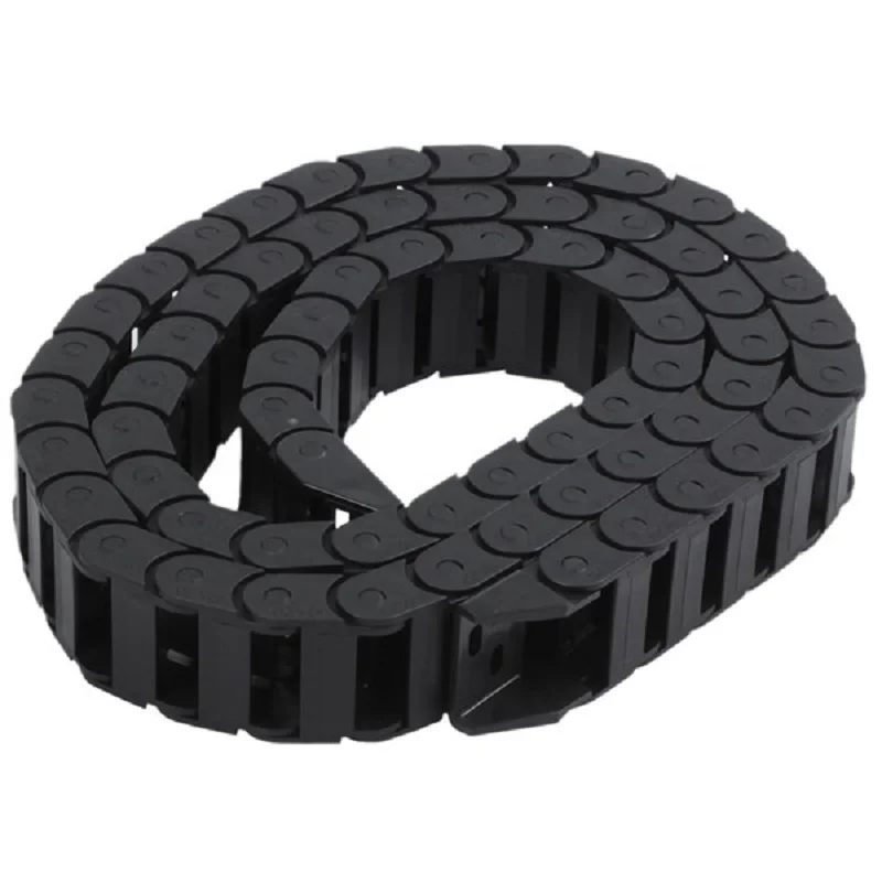 Chain Cables plastic cable chain cable carrier 10 x 20mm 1M Open On Both Side Plastic Towline Cable Drag Chain