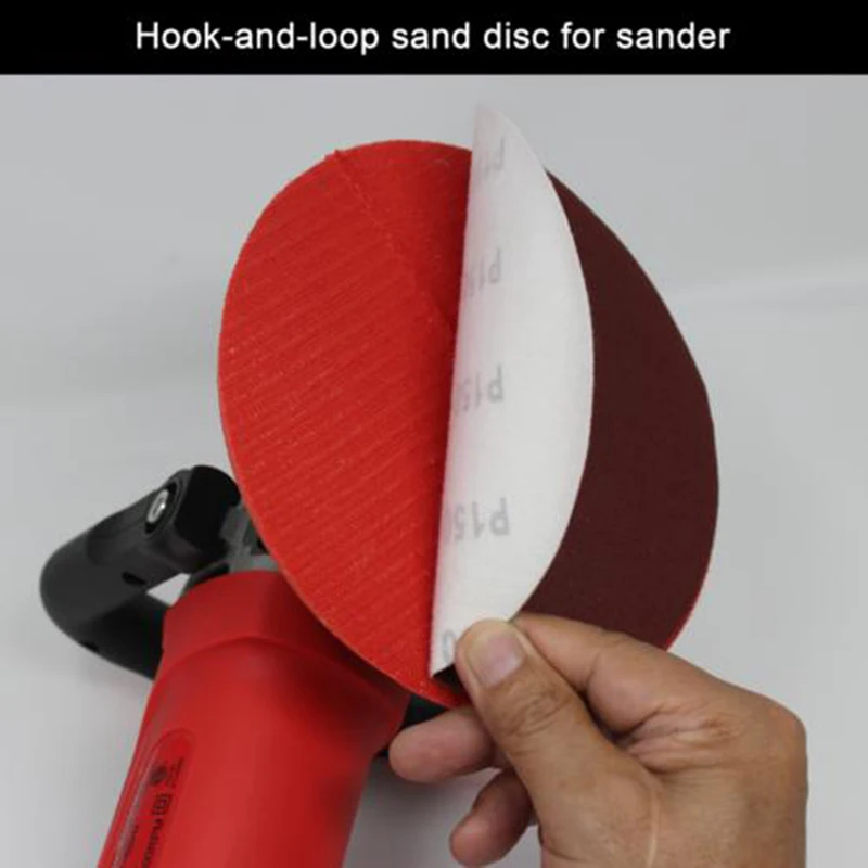 

Hot Sale Set Sandpaper Discs 40-120 Grit Hook Loop Sanding Kits Polishing Grinder Sander Aluminium Oxide