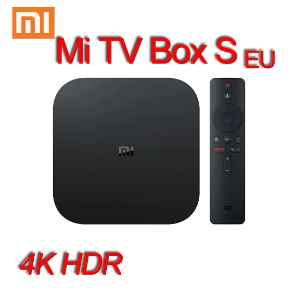 Оригинальная ТВ приставка Xiaomi Mi TV Box S с европейской вилкой 4K HDR Android 8 1 Ultra HD 2 ГБ Wi Fi