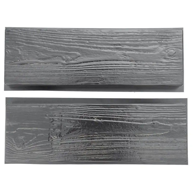 Imitation Wood Grain DIY Path Maker Paving Cement Brick Mold Stepping Pavement Road Concrete Mould