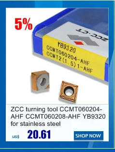10pcs ZCC milling cutter APKT11T316-PM YBM251 ZCC APKT11T3 APKT11T316 ZCC.CT Cemented Carbide milling Tool Insert