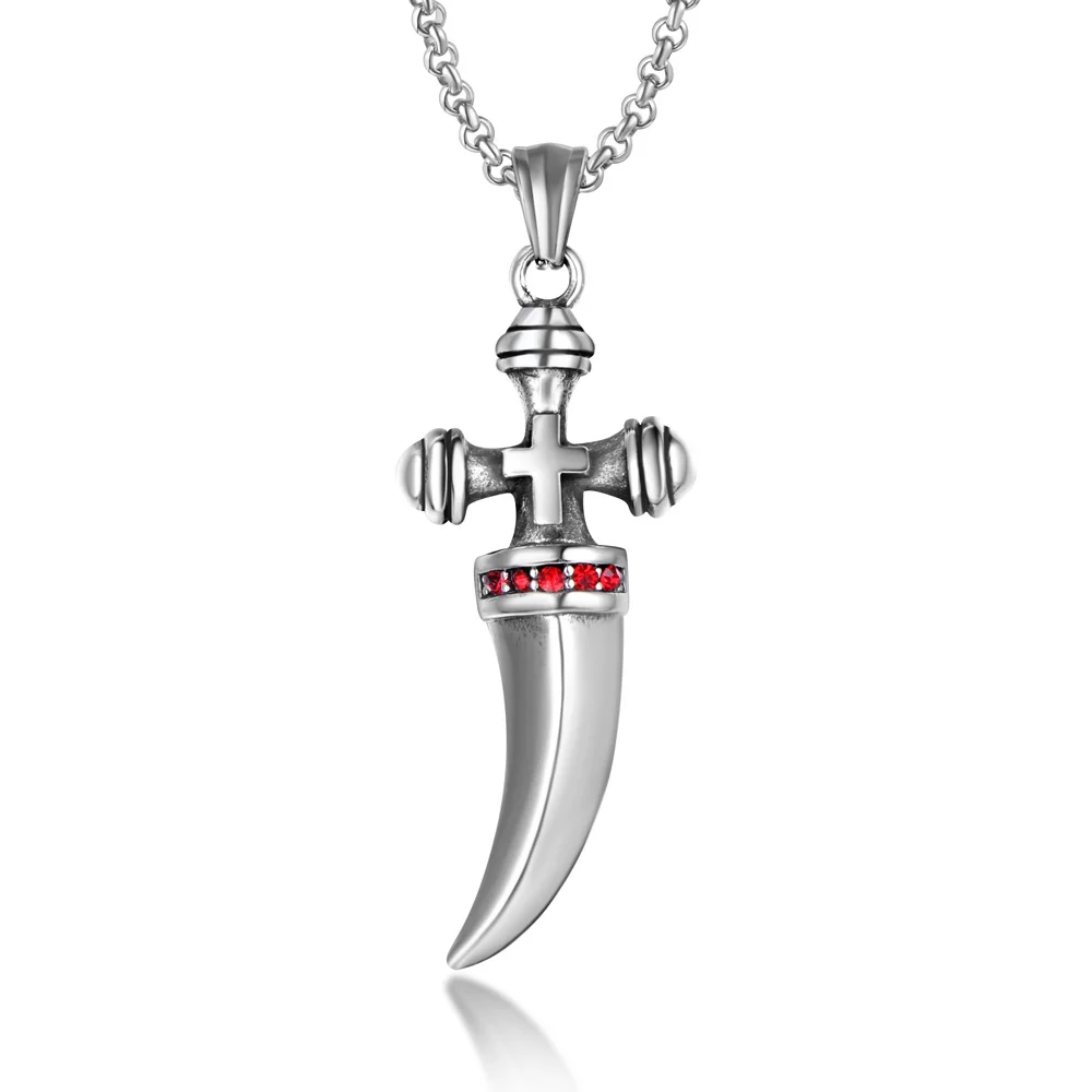 Серебряная подвеска с циркониевым покрытием и серебряное ожерелье Thomas Red