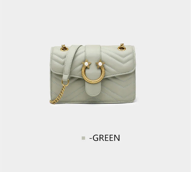 JOOZ fashion Vintage shoulder bag for women fringed rhombic chain bag wandering bag classic crossbody bag