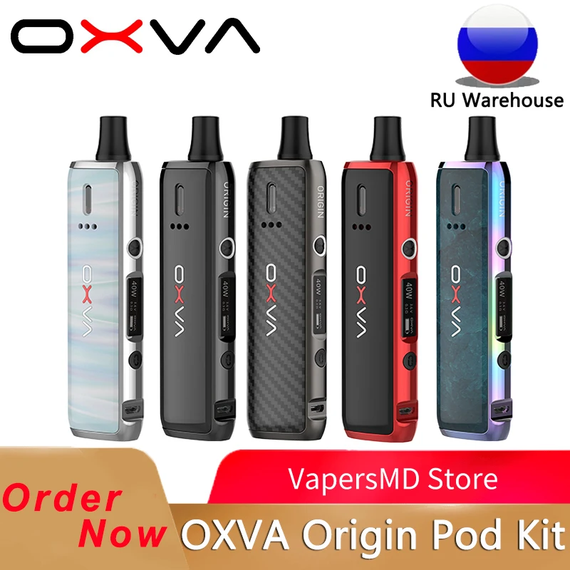 Оригинальный OXVA стартовый набор 40 Вт Pod Vape Pen питание от аккумулятора 18650 с