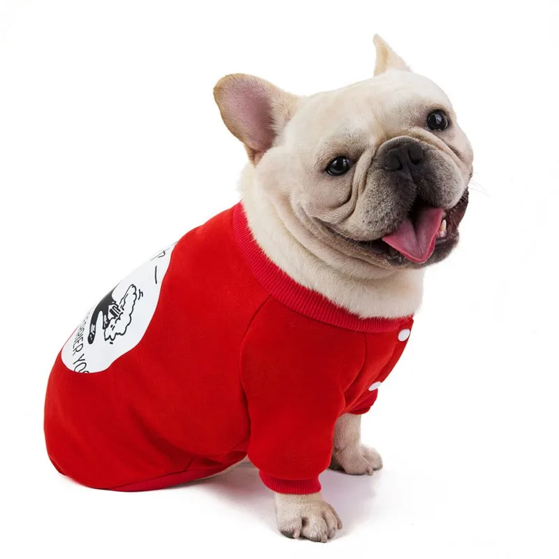 Новая зимняя теплая куртка для питомца забавная Одежда для собак для собачек-Мопсов костюм для чихуахуа кофта с капюшоном для домашнего