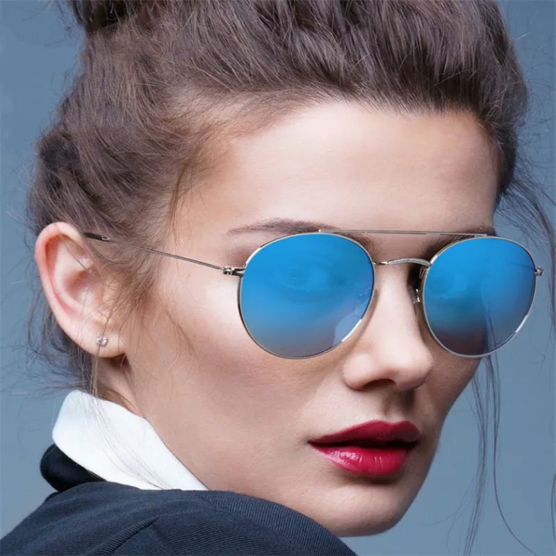 ZENOTTIC Brand Designer Polarized Sunglasses Retro Round Women/Men Outdoor Driving Metal Large UV400 Coating Mirror Sun Glasses