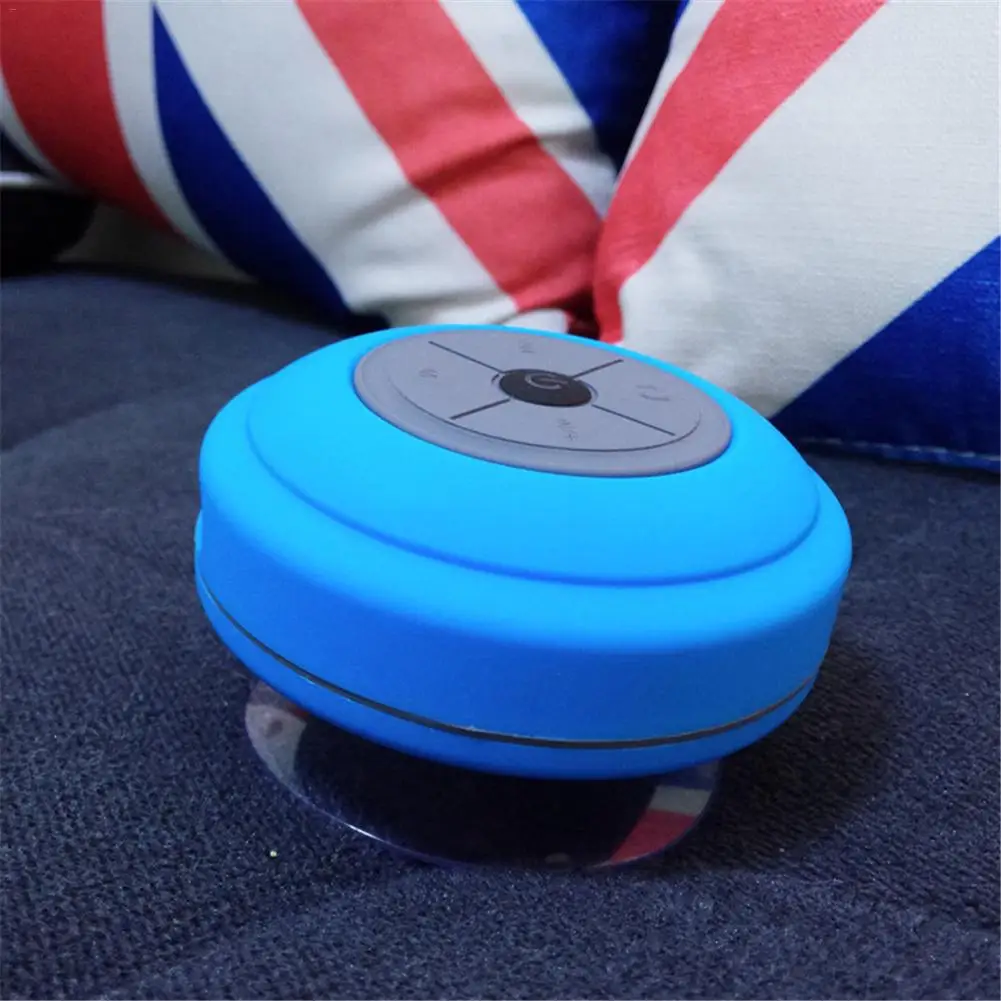 Водонепроницаемый Bluetooth Динамик с светодиодный светильник на присоске Беспроводной Ванная комната мобильного телефона для мобильного телефона Динамик Поддержка Hands-Free данные карты