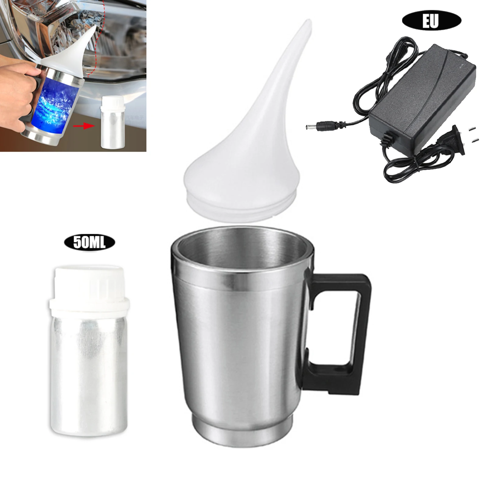 Headlight Restoration Repair Kit Liquid Polymer Chemical Polishing The