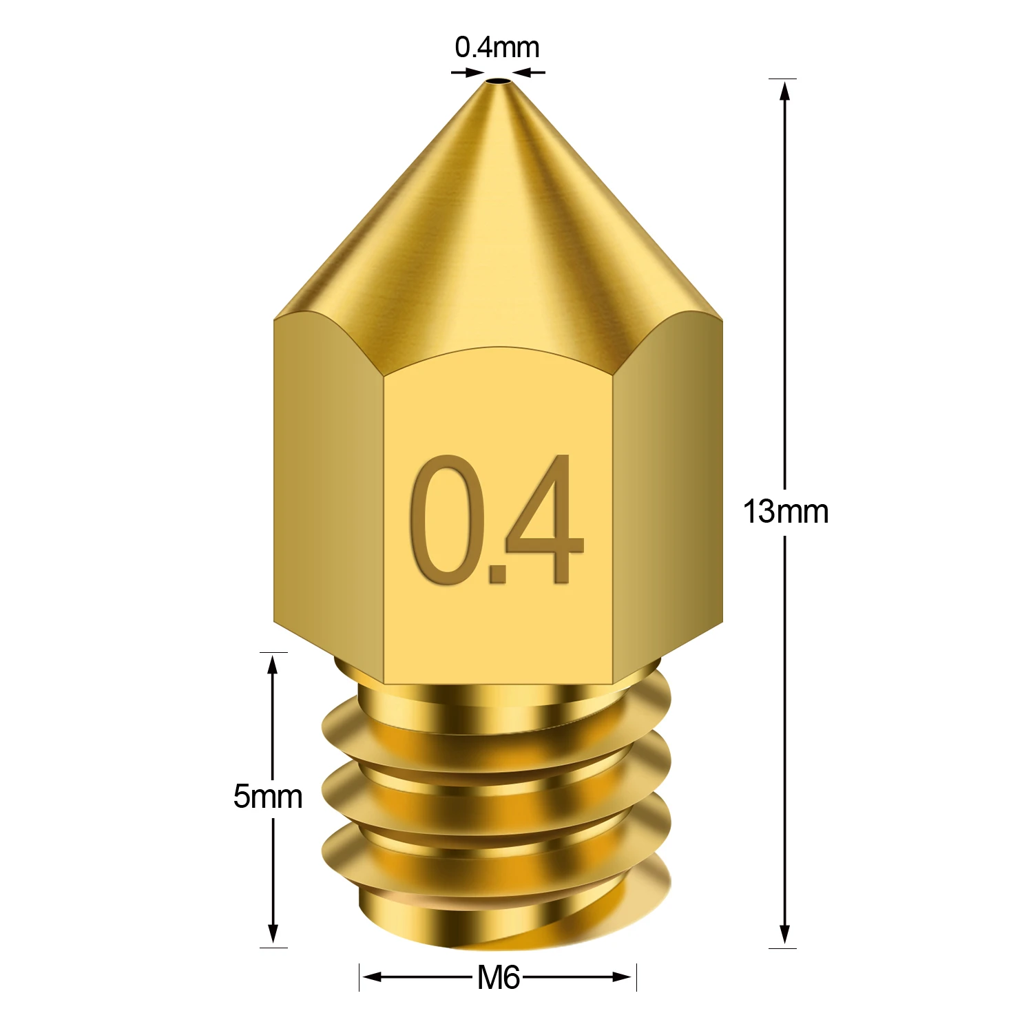 26Pcs 3D Printer Parts Nozzle Set MK8 Extruder Print Head Nozzle Brass CR10 Nozzle for 1.75mm PLA ABS Filament Ender 3 Pro Bluer epson printer head