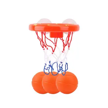 

Funny Plastic Bath Toys Safe Kids Basketball Hoop Balls Set Bathroom Shooting Game Balls Suction Cups Children Bath Toys