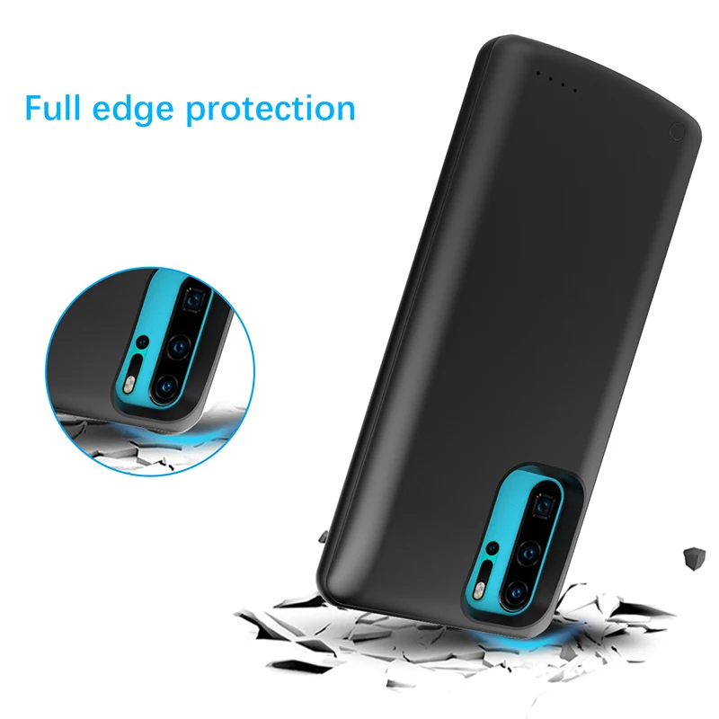Neng 6500 мА/ч Силиконовый противоударный чехол с аккумулятором для huawei P30, чехол для зарядки аккумулятора, чехол для huawei P30 Pro, чехол