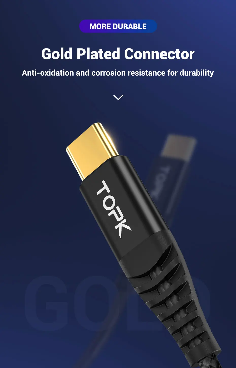 TOPK AP42 60 Вт PD usb type C кабель для USB-C кабель для быстрой зарядки для samsung Xiaomi huawei мобильный телефон USBC Кабель зарядного устройства
