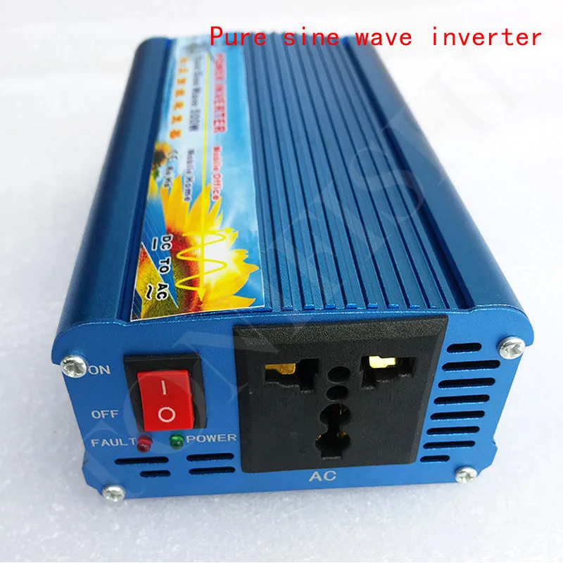 500 Вт чистый синусоидальный инвертор 500 Вт бытовой 12V24V48V до 110V220V солнечной энергии ветра автомобиля