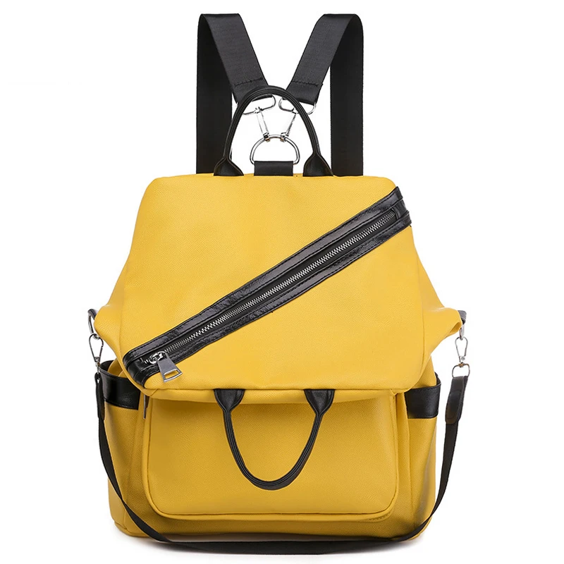 Женский рюкзак из мягкой кожи в консервативном стиле модный школьный для