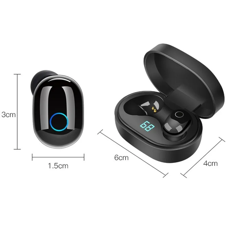 Fashion trend new bluetooth sports earphones with noise reduction dual dynamic subwoofer wireless TWS bluetooth earphones
