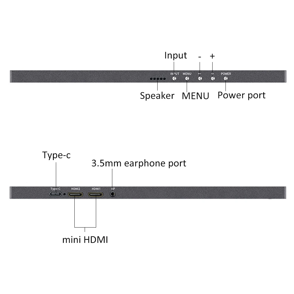 Аккумулятор встроенный 17,3 дюймов 1080p HD HDMI портативный монитор ips экран HDR игровой дисплей для переключателя Xboxone Ps4 Pro Телефон ПК ноутбук