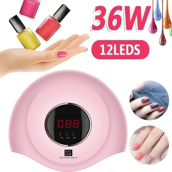 

36W Nail Lamp Automatic Sensor Nail Phototherapy Machine LED Ultraviolet Lamp Manicure Tool