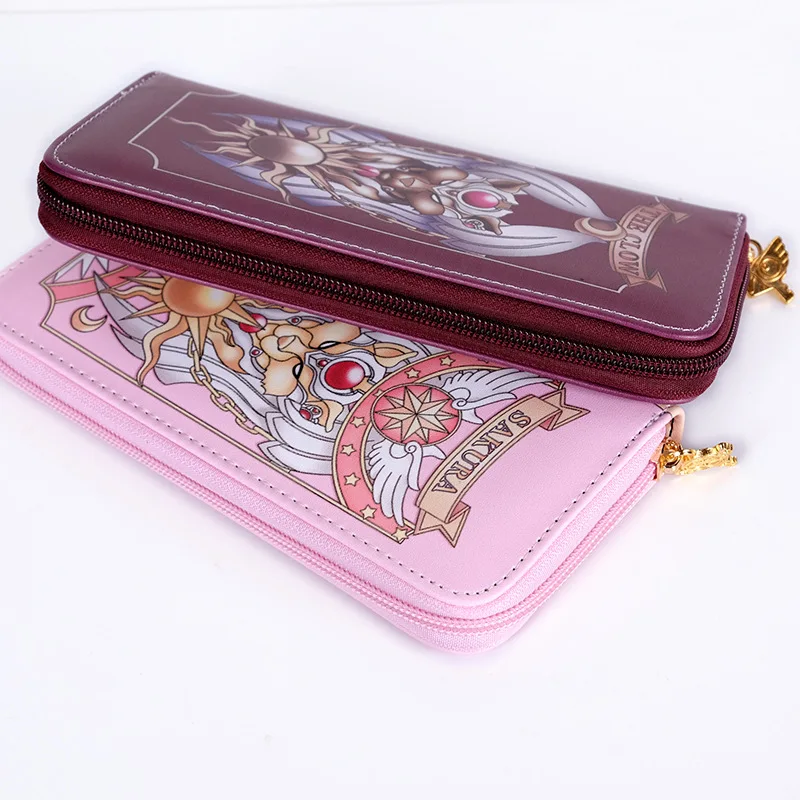 2 стиля аниме карта Captor Cardcaptor Sakura косплей сумка для денег кошелек Длинный