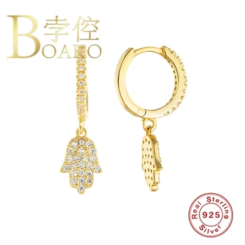 

BOAKO Finger Earrings For Women 925 Sterling Silver Earrings Dangle Piercing Oreille Ear Cuffs Pendientes Oorbellen #10.3