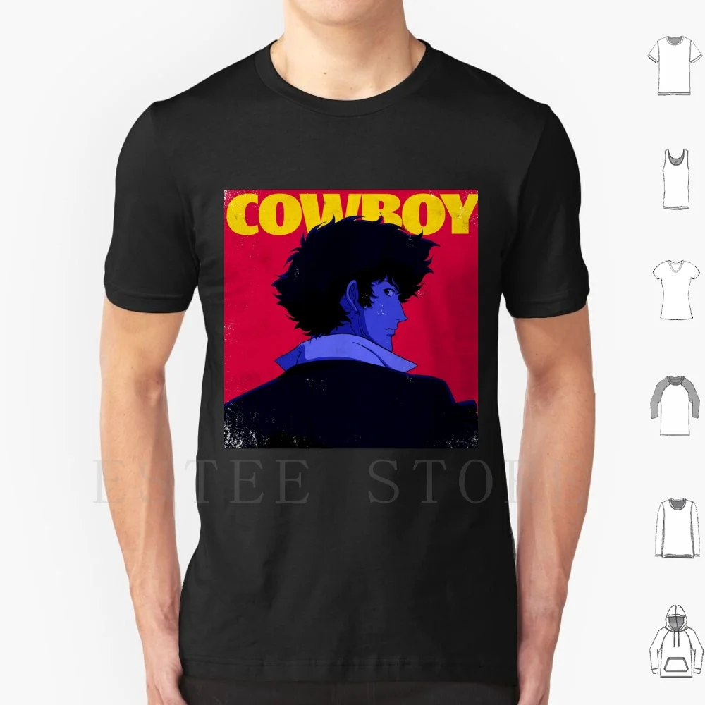 Spike Spiegel T Shirt Fai Da Te Big Size 100% Cotone Cowboy Bebop Spike Spiegel Anime Manga