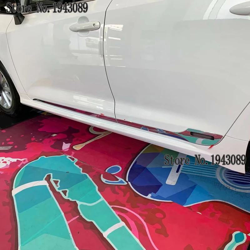 Хромированная литая дверь полоски для корпуса для Toyota Sedan Corolla E210 Prestige Altis аксессуары накладки для отделки автомобиля Стайлинг