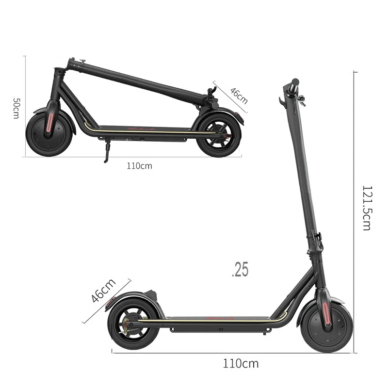 Складной городской скутер для взрослых, портативный Электрический скутер из алюминиевого сплава с дисковым тормозом