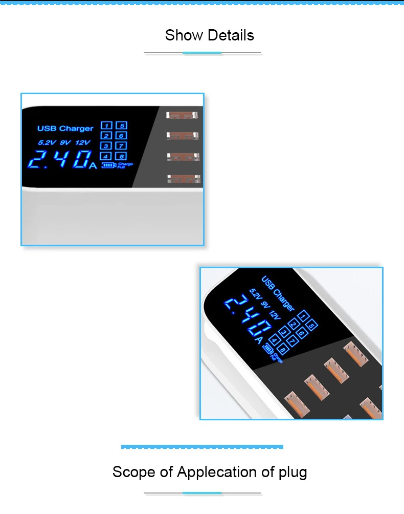 Cargador usb несколько USB зарядное устройство адаптер интеллектуальная USB Настольная зарядка 10 портов мульти зарядное устройство для samsung huawei