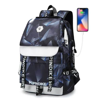 

Anti-theft Bag Men 15.6 inch Laptop Rucksack Usb Charging Canvas Travel Backpack College Student School Bags Unique Design
