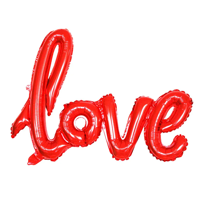 Wedding Marriage House Decoration Decorative Lovers' Day Valentine's Day Proposal Confession Aluminum Film Balloon One-piece LOV