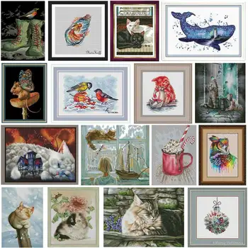 

Bird Cat Mouse Owl Animals series pattern Cross Stich Embroidery set Electronic drawing Cross Stich Needlework PDF by Email