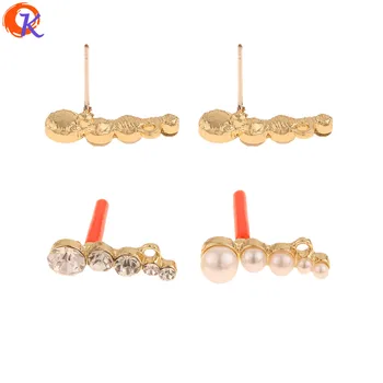 

Cordial Design 50Pcs 6*20MM Jewelry Accessories/Earrings Stud/Imitation Pearl/Stick Shape/DIY Making/Hand Made/Earring Findings