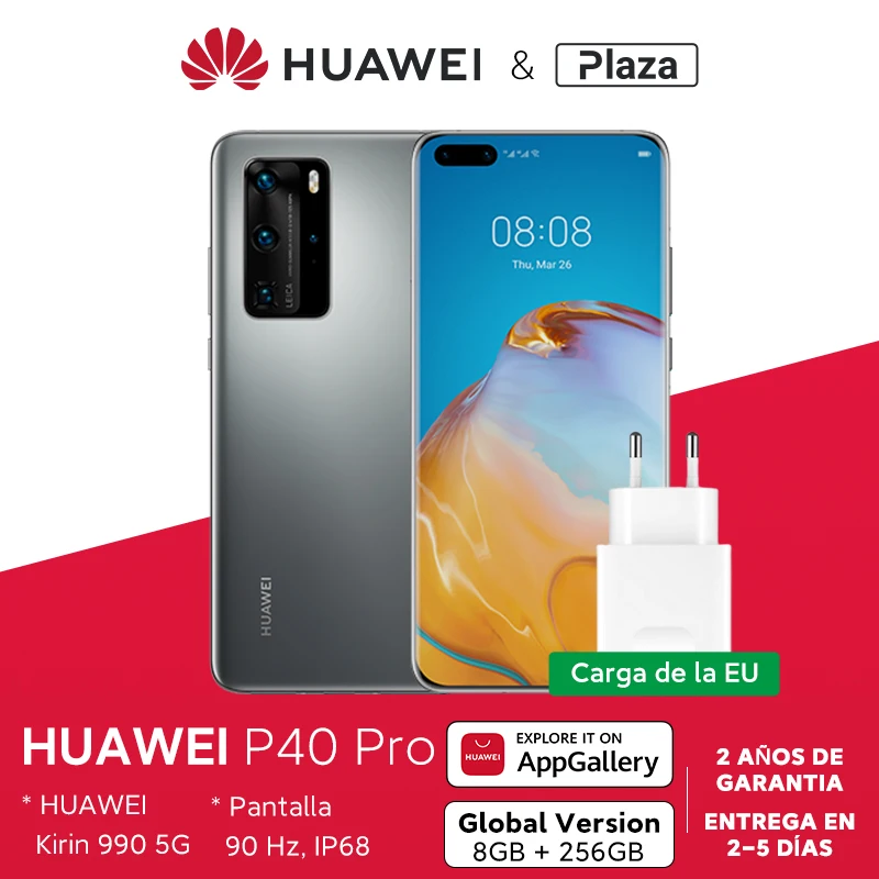 Глобальная версия Huawei P40 Pro 8G 256G Kirin 990 5G смартфон quad камера 50MP 6 58 ''superCharge 40W