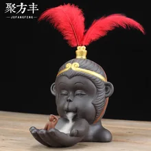 Настоящая обезьяна король обратно курильница предметы мебели фиолетового цвета граненого Арома плита поли Фанг Фэн производитель