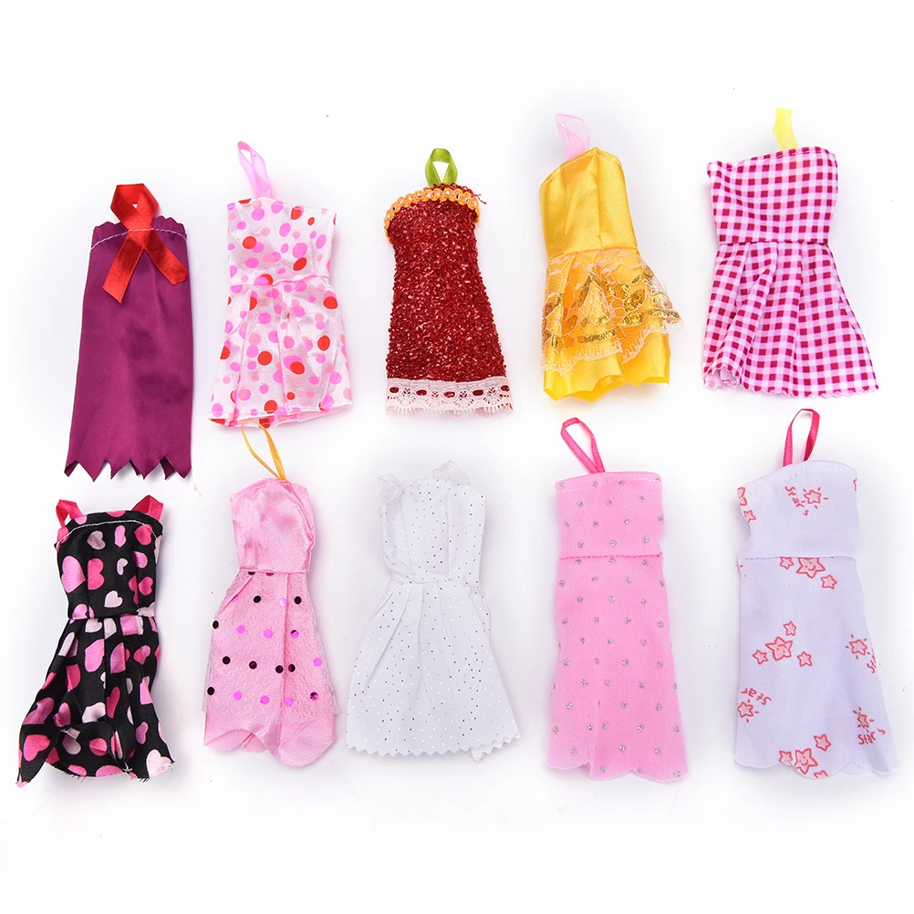 10Pcs/lot Fashion Handmade Dresses Clothes Skirt For for Doll