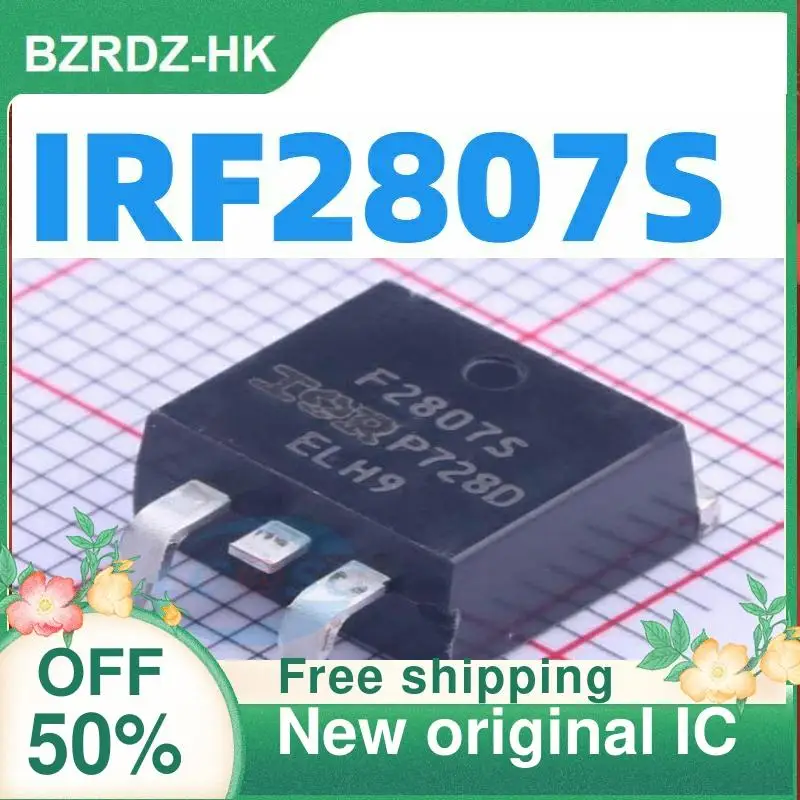 

10PCS F2807S MOS IRF2807S TO-263 82A/75V New original IC