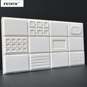 

Nordic self-adhesive tile wall tile pattern stereo 3d TV background wall waterproof wallpaper creative color stickers for kids