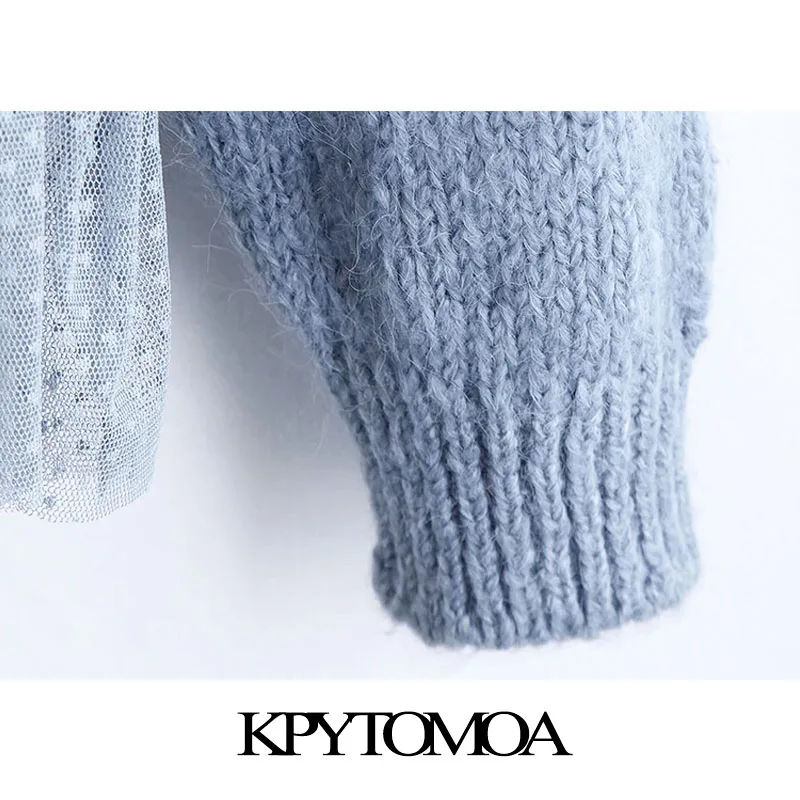  Vintage Stylish Patchwork Loose Knitted Sweatshirts Women 2020 Fashion Hooded Long Sleeve Female Pu