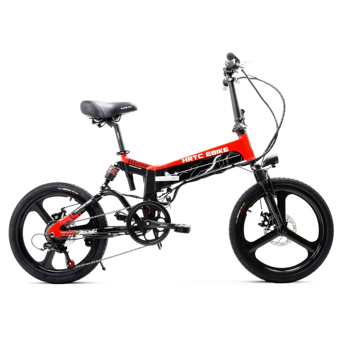 Discount 20inch electric bicycle 48V400W high speed motor Front and rear double suspension fold electric ebike 4