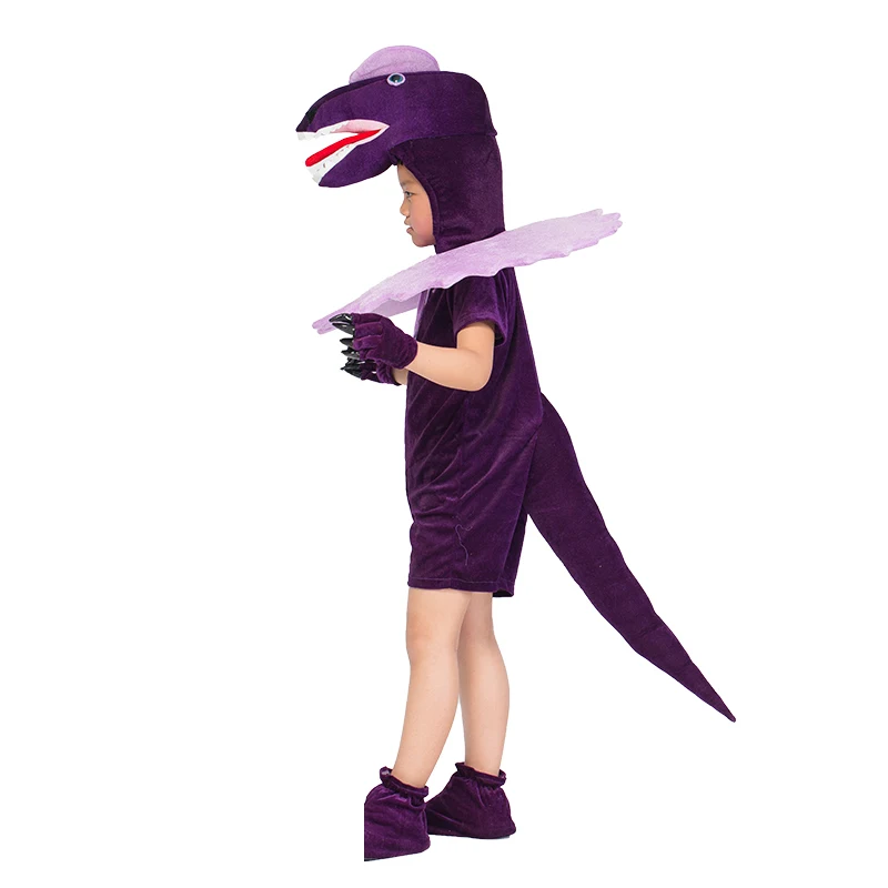 Adult Kids Fan Dino T-REX Dinosaurs Costumes Halloween Cosplay Party Animal Cartoon Dragon Dress Up Jumpsuit Outfit Costume