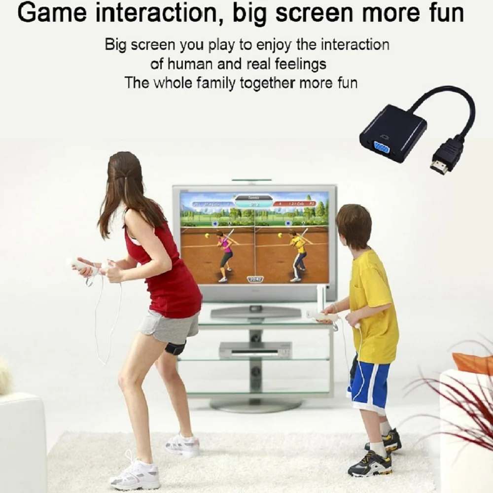 Адаптер TISHRIC Micro Mini HDMI VGA переходник с аудио на кабель штырь гнездо цифро