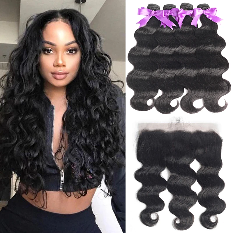 Human Hair Bundles With Frontal Body Wave Brazilian Hair Weave Bundles 13x4 Lace Frontal 18 20 With 26 28 30 Inch In Stock Bundles With Frontal Bundles With Frontal Closurebundles Human Hair Aliexpress