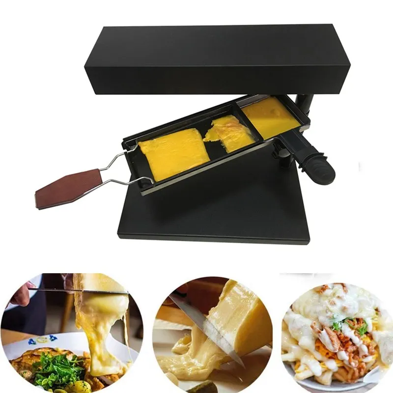 

tilted Raclette maker Melt Cheese machine electric cheese raclette melter Cheese grater heater Non-stick Kitchen Appliance
