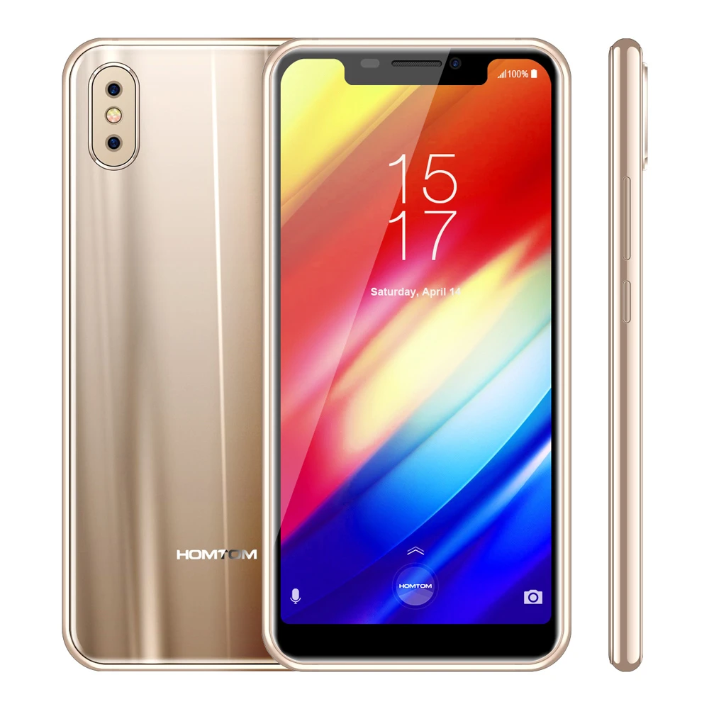 Смартфон HOMTOM H10 Android 8,1 Octa Core 4 Гб 64 Гб 3500 мАч 16MP+ 2MP задняя камера боковой отпечаток пальца мобильного телефона