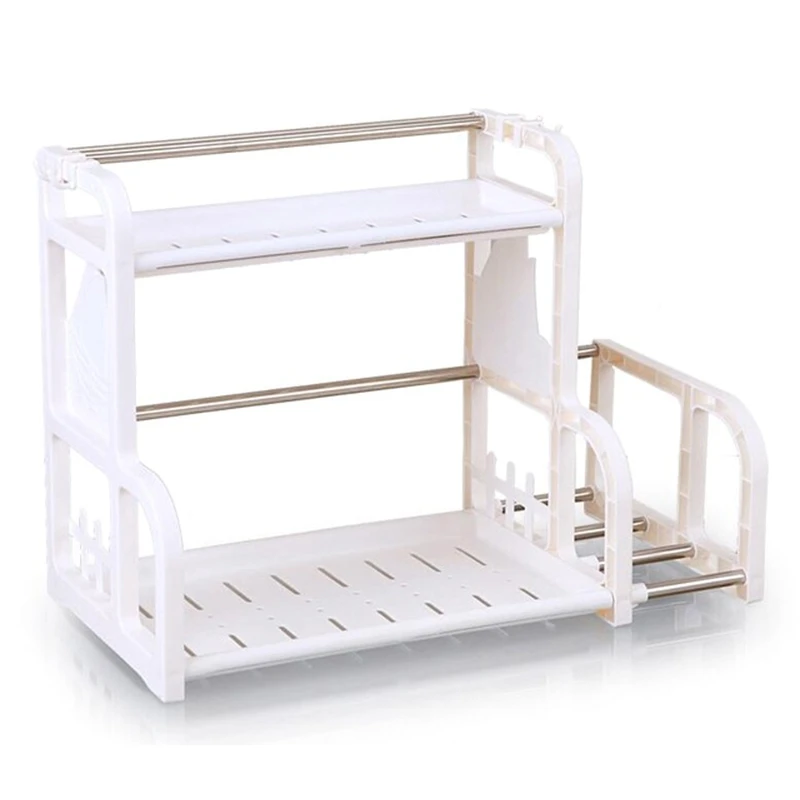 

EASY-Kitchen Shelf Seasoning Cans Shelf Kitchen Spice Rack Condiment Bottles Pepper Shakers Storage Rack Knife Fork Holder Organ
